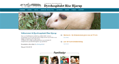 Desktop Screenshot of dyrehospitaletrh.dk