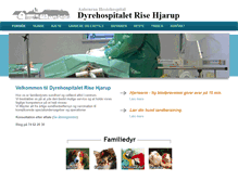 Tablet Screenshot of dyrehospitaletrh.dk